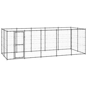 Outdoor Dog Kennel Steel 130.2 ft