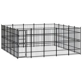 Outdoor Dog Kennel Steel 248 ft