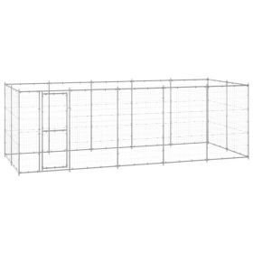 Outdoor Dog Kennel Galvanized Steel 130.2 ft