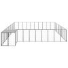 Dog Kennel Black 338.6 ft Steel