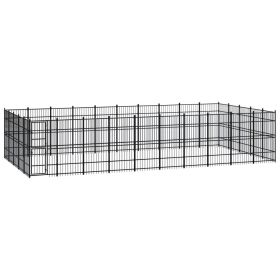 Outdoor Dog Kennel Steel 496 ft