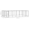 Outdoor Dog Kennel Steel 364.7 ft