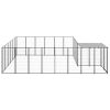 Dog Kennel Black 130.2 ft Steel