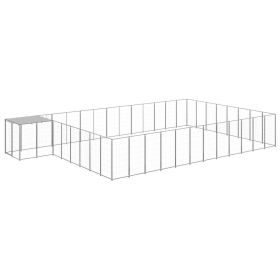 Dog Kennel Silver 325.6 ft Steel