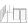 Dog Kennel Silver 78.1 ft Steel