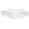 Dog Kennel Black 338.6 ft Steel