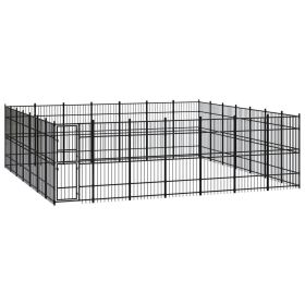 Outdoor Dog Kennel Steel 486.1 ft