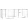 Outdoor Dog Kennel Galvanized Steel 130.2 ft