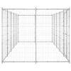 Outdoor Dog Kennel Galvanized Steel 130.2 ft