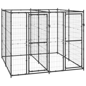 Outdoor Dog Kennel Steel 52.1 ft