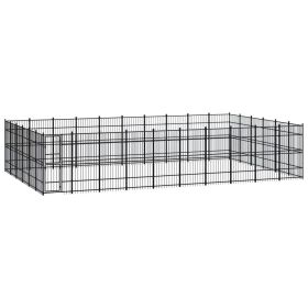 Outdoor Dog Kennel Steel 595.2 ft