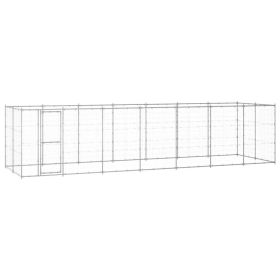 Outdoor Dog Kennel Galvanized Steel 182.3 ft