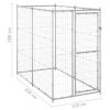 Outdoor Dog Kennel Galvanized Steel 43.3"x86.6"x70.9"