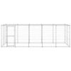 Outdoor Dog Kennel Galvanized Steel 130.2 ft