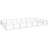 Dog Kennel Silver 301.4 ft Steel