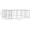 Outdoor Dog Kennel Steel 260.5 ft