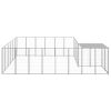 Dog Kennel Silver 130.2 ft Steel