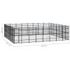 Outdoor Dog Kennel Steel 555.5 ft