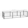 Dog Kennel Black 32.3 ft Steel