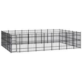 Outdoor Dog Kennel Steel 535.7 ft