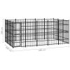 Outdoor Dog Kennel Steel 148.8 ft