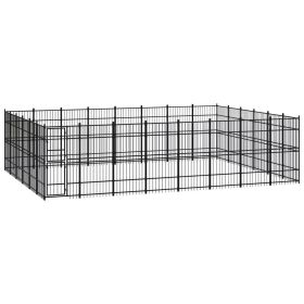 Outdoor Dog Kennel Steel 476.2 ft