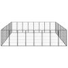 36-Panel Dog Playpen Black 19.7"x39.4" Powder-coated Steel