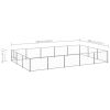 Dog Kennel Silver 161.5 ft Steel