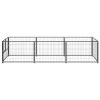 Dog Kennel Black 32.3 ft Steel