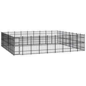 Outdoor Dog Kennel Steel 714.3 ft