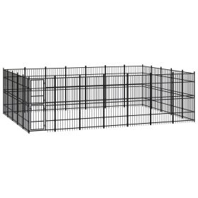 Outdoor Dog Kennel Steel 347.2 ft