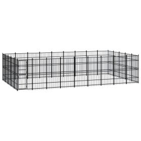 Outdoor Dog Kennel Steel 446.4 ft