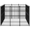 Outdoor Dog Kennel Steel 148.8 ft