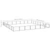 Dog Kennel Black 527.4 ft Steel