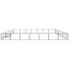 Dog Kennel Black 753.5 ft Steel