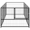 Dog Kennel Black 32.3 ft Steel