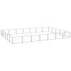 Dog Kennel Silver 376.7 ft Steel