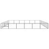 Dog Kennel Black 516.7 ft Steel