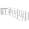 Dog Kennel Silver 78.1 ft Steel