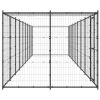 Outdoor Dog Kennel Steel with Roof 234.4 ft