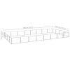 Dog Kennel Silver 344.4 ft Steel