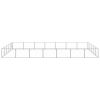 Dog Kennel Silver 376.7 ft Steel