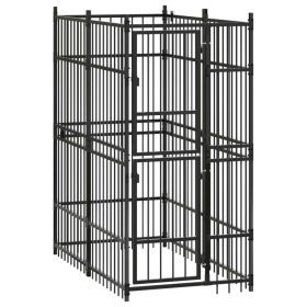 Outdoor Dog Kennel Steel 19.8 ft