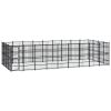 Outdoor Dog Kennel Steel 357.1 ft²