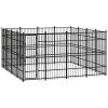 Outdoor Dog Kennel Steel 158.8 ft²