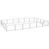 Dog Kennel Silver 258.3 ft² Steel