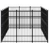 Outdoor Dog Kennel Steel 178.6 ft²