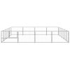 Dog Kennel Silver 215.3 ft² Steel