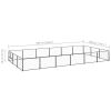 Dog Kennel Black 193.8 ft² Steel