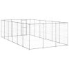 Outdoor Dog Kennel Galvanized Steel 234.4 ft²